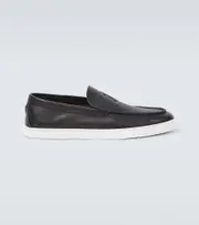 [Christian Louboutin] Christian Louboutin Varsiboat leather loafers AU 9 black
