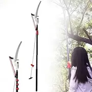 Telescopic Tree Pruner, Pole Saw Extendable Long Reach Tree Pruning Saw Tree Loppers for Trimming Branches and Leaves