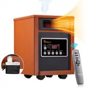 Elite Series 1500-Watt Dual Heating System Infrared Portable Heater with Built-I