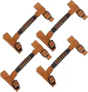 X AUTOHAUX Roll Bar Grab Handles for Jeep Wrangler 1987-2021 Grip Handle Holder Nylon PVC Orange 4 Pcs