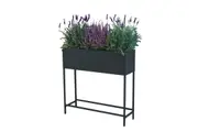 Greenlife Raised Planter Box - 800 x 240 x 800mm - Charcoal
