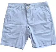 New Sportscraft Men's Classic Chino Short| Mid blue | Size 38