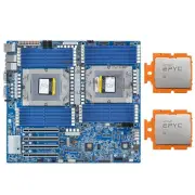 Gigabyte MZ73-LM1 Motherboard board＋2xAMD GENOA EPYC 9654 CPU SP5 ZEN4 Processor