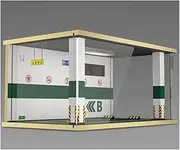 Alloy Car Model Toy Display Stand 1/18 Scale Car Parking Lot Background Display Scene Model Collection Gift Toy Diorama Car Garage Model Lighting City