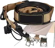 Hammock Straps, Adjustable Hiking Rope with Loop, 1.65m Portable Camping Equipment, Storage Gear for Outdoor Activities