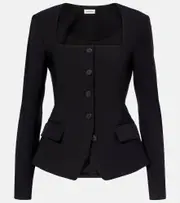 [Simkhai] Simkhai Marlowe crêpe blazer UK 10 black