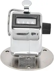 4 Digit Tally Counter Stainless Steel Glass Manual Click Counters for Schools Casinos