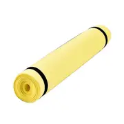 Kaesi Moisture Absorbing Non Slip Fitness Pilates Yoga Mat Outdoor Sports Camping Pad Yellow 4mm