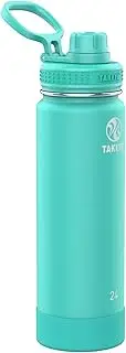 Takeya Australia Takeya Actives Vacuum-Insulated Stainless-Steel Water Bottle, 700ml, Teal Vacuum Insulated Double Walled Water Bottle, Teal, 24 oz
