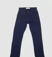$126 Levis 511 Kids Boys 28W 28L Navy Blue Jeans Low Rise Slim Fit Pants Trouser