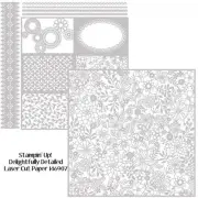 Stampin' Up DELIGHTFULLY DETAILED LASER-CUT SPECIALTY PAPER-SEALED NEW