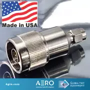 Aero RF Adapters A35M-NM 3.5mm Male to Type N Male Adapter, 18 GHz