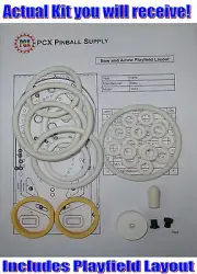 1975 Bally Bow and Arrow Pinball Machine Rubber Ring Kit