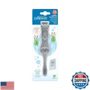 Dr. Brown’s Otter Toddler Toothbrush, Soft Bristles with Suction Cup for Stor