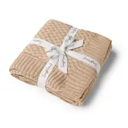 Diamond Knit Baby Blanket Hazelnut - Warm & Snuggly
