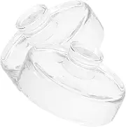 Mikinona Fermenting Jars 2pcs Fermented Glass Weights Wide Mouth Glass Jars Wide Mouth Canning Lids Wide Mouth Jar Pickling Jars Glass Jars Lids Sauerkraut Weight Multi-Function Lids