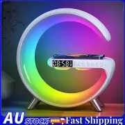 LED Wireless Charger Ambience Light,Bluetooth Speaker,All-in-One Charger Clock