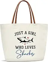 ZEDEV Animals Themed Canvas Tote Bag For Women, Shoulder Bag Cute Tote Bags for Work Travel Gym