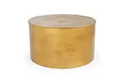 Titan Golden Hammered Metal Round Coffee Table