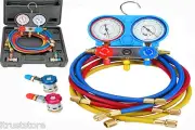 AC A/C R-134A Manifold Gauge Set with Hose and Couplers