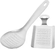 Cabilock Stainless Steel Baby Food Spoon 2pcs Manual Grinder for Garlic Ginger Fruits Veggies Australian Home Cooking