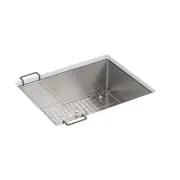 610*465*235mm Kohler Strive Stainless Steel Single Bowl Undermount Kitchen Sink