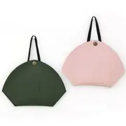 PU Leather Snap Button Mask Portable Storage Bag