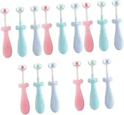 TOVINANNA 5sets Toothbrush Toothbrushes Toothpaste Sensory Bristle Kit Mini Three Gum Wiggle Babies Toothbrush Electric Toothbrush 3pcs*5