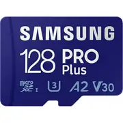 Samsung Pro PLUS microSDXC Memory Card - 128GB Includes Adapter - Read up to 180MB/s - Write up to 130MB/s [MB-MD128SA/APC]
