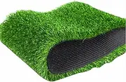 Artificial Grass Turf 2x17m, Pet Synthetic Grass Turf, Realistic Fake Grass Deluxe Turf, High Density Faux Grass Indoor Outdoor Synthetic Lawn with Drainage Holes