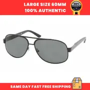 Prada SPR 50L Unisex Sunglasses Black Aviator Gray Non-Polarized 60-13-140mm