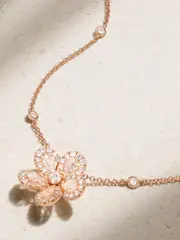 [David Morris] David Morris - Miss Daisy 16" 18-karat Rose Gold Diamond Necklace - One size One size Gold