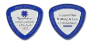 Spyderco SpyderCoin Support Military & Law Enforcement COIN2023 Challenge Coin
