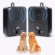 Lyyes Anti Barking Devices, 2 Pack Dog Bark Stop Devices with 3 Modes, Rechargeable Ultrasonic Dog Barking Deterrent Devices, Black