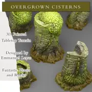 Overgrown Cisterns | Tabletop Scatter Terrain | Fantastic Plants and Rocks