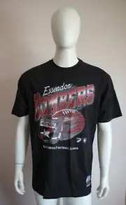 Mitchell & Ness Essendon Bombers AFL Mens Black Exploding Ball T Shirt Size L