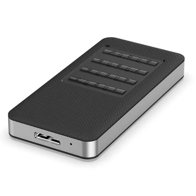 Instants Access Encrypted Storage Box For Msata SSDs Crosses Platform NonSlip
