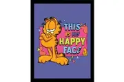Garfield This Is My Happy Place Framed Poster (Blue) (40cm x 30cm)