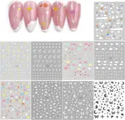 Acemedia 9 Large Sheets Starry Sky Star Cloud Wrangler Moon Rainbow Heart Nai...