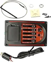 Totority 1 Set Guitar Pickup System Acoustic Guitar Black Guitar Equalizer Part Guitar Sound Shaping Equalizer Plastic Electronic Component