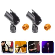 2 Sets Portable Mic Stand Mic Stand Adjustable Mic Clips