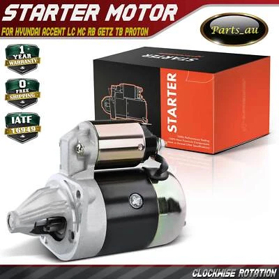 Starter Motor for Hyundai Accent LC MC RB Getz TB Mitsubishi Lancer Proton Wira (for: Mitsubishi)
