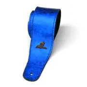 Magma Leathers 2.52" Delux Argentinean Leather Chamois Guitar Strap Cristal Meta