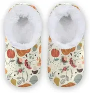 [Caihoyu] Home Shoes for Kids Girls Boys Fuzzy Fleece Non-Slip Lightweight House Slipper Socks Indoor Outdoor Winter Bedroom