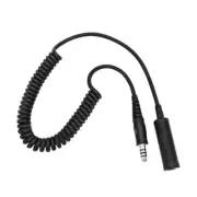 Helicopter Headset Replacement Cable With U174 Connectors 7.1mm to U-174