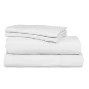 Ardor Boudoir Vintage Washed Sheet Set - White - Queen