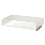 KOMPLEMENT Drawer with glass front, white, 100x58 cm