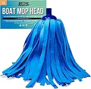 Better Boat Synthetic Chamois Mop Head Boat Cleaning Products Wash Mop for Deck and Home