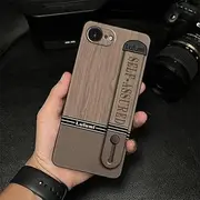 Phone Case Compatible with iphone16e/ip16e, Phone Holder Plain Color Soft case Wrist Strap Dirt-Resistant Commerce Personality Waterproof