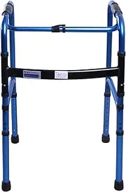 Walker, Lightweight Folding Rollator Walker Walking Frames for The Elderly Limited Mobility Aid Adjustable Height Lightweight Aluminium Drive Walker for Seniors (Brown) Little Surprise